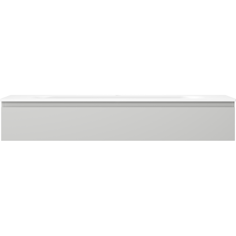 Mexen Orio Badezimmerunterschrank 140 cm mit Waschbecken Vela, 1 Schublade, grau matt/weiß matt - 91A10-14023-1-BF62-W23M01