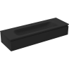 Mexen Orio Badezimmerschrank 140 cm mit Waschbecken Vela, 1 Schublade, schwarz matt - 91A10-14023-1-BF71-W23M71