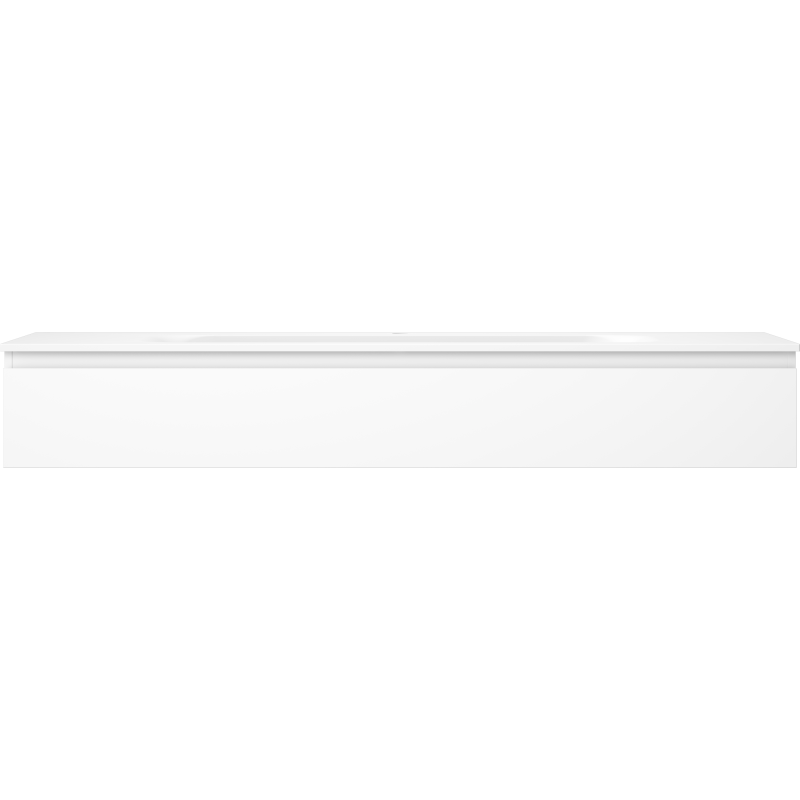 Mexen Orio 160 cm Badezimmerschrank mit Waschbecken Vela, 1 Schublade, weiß matt - 91A10-16023-1-BF01-W23M01