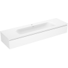 Mexen Orio 160 cm Badezimmerschrank mit Waschbecken Vela, 1 Schublade, weiß matt - 91A10-16023-1-BF01-W23M01