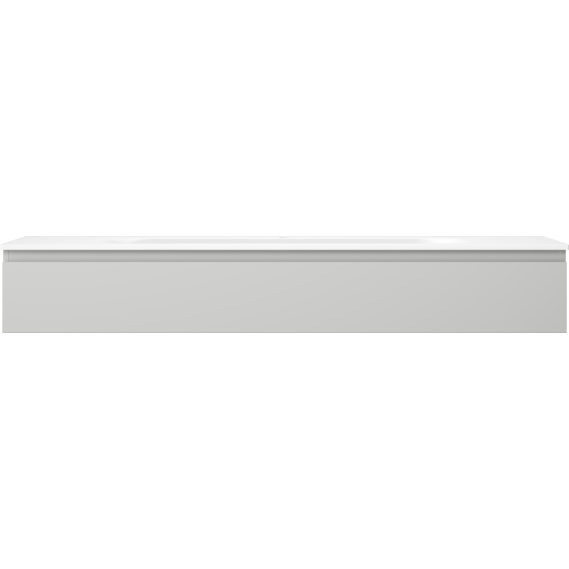 Mexen Orio Badezimmerschrank 160 cm mit Waschbecken Vela, 1 Schublade, grau matt/weiß matt - 91A10-16023-1-BF62-W23M01