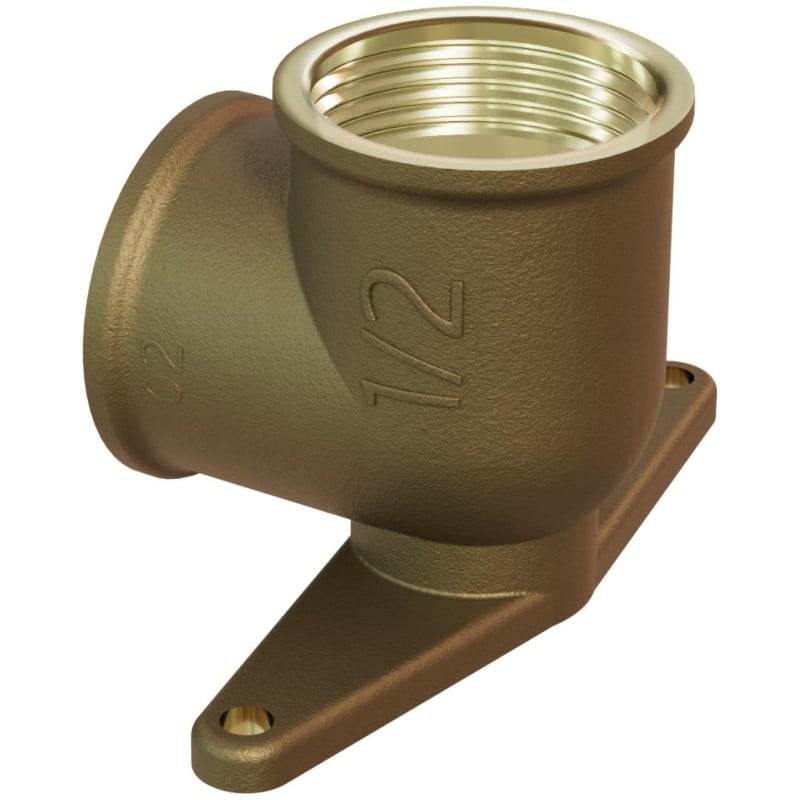 Mexen BRASS Messing-Wandwinkel mit 1/2 AG x 1/2 AG - W97408-1212