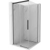 Mexen Rox Duschkabine Schiebetür 100 x 100 cm, transparent, schwarz - 8C2-100-100-70-00