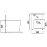 Mexen Cube Standbidet, Weiß - 36925000