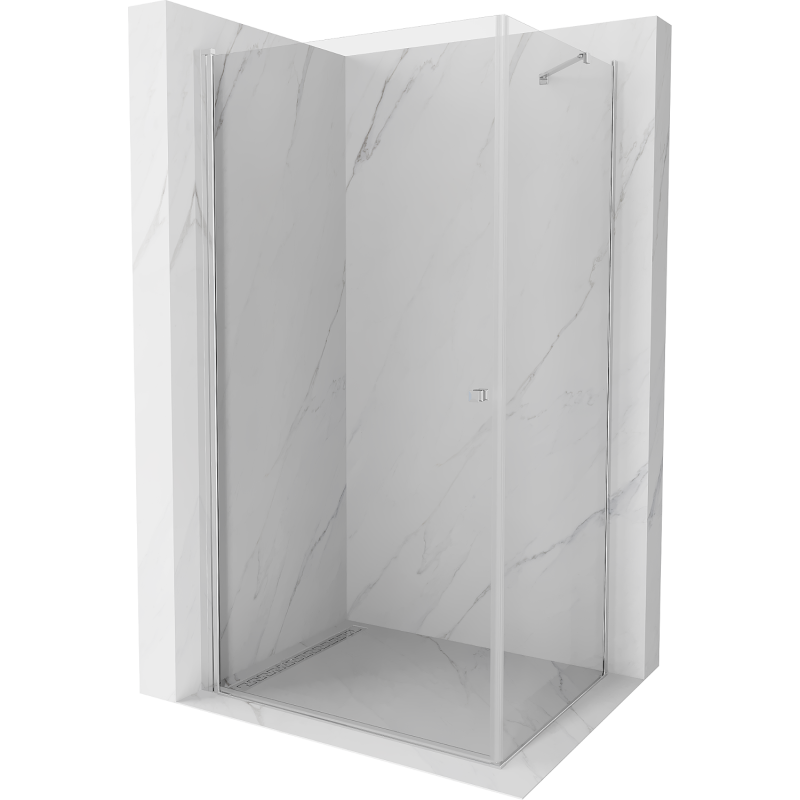 Mexen Pretoria duschkabine schwenkbar 90 x 110 cm, transparent, chrom - 852-090-110-01-00
