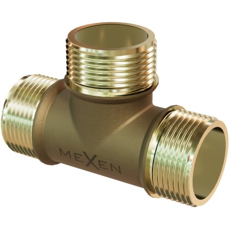 Mexen BRASS messing T-Stück 1/2 AG x 1/2 AG x 1/2 AG - W97411-121212