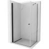 Mexen Pretoria Duschkabine schwenkbar 70 x 80 cm, transparent, schwarz - 852-070-080-70-00
