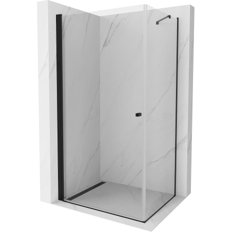 Mexen Pretoria klappbare Duschkabine 80 x 120 cm, transparent, schwarz - 852-080-120-70-00