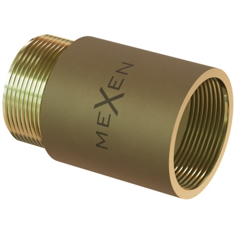 Mexen BRASS rundes reduzierendes Messingverlängerungsstück 1/2 IG x 3/8 AG, 10 mm - W97416-1238-10
