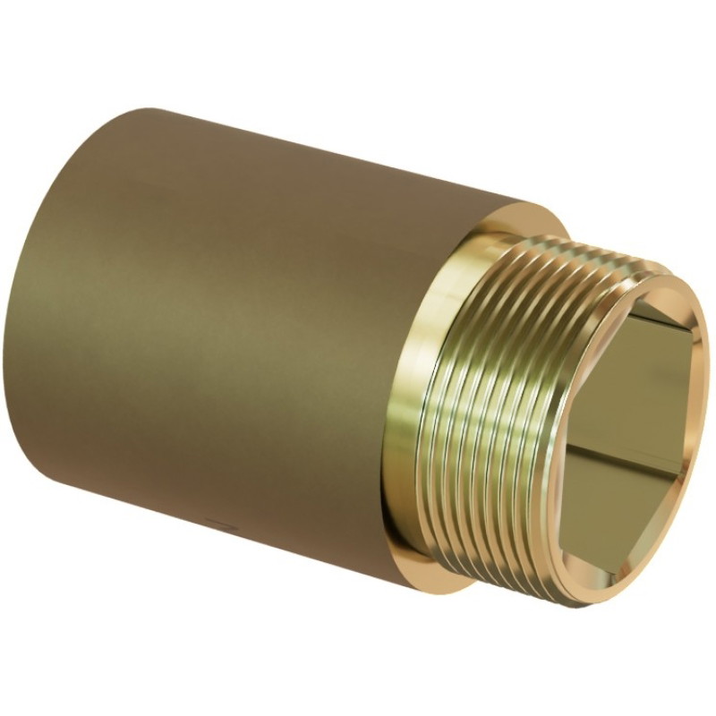 Mexen BRASS rundes reduzierendes Messingverlängerungsstück 1/2 IG x 3/8 AG, 10 mm - W97416-1238-10
