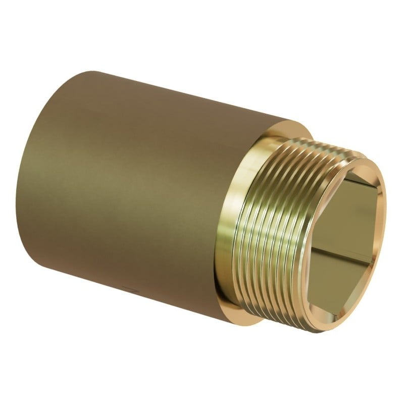 Mexen BRASS runde Messing-Reduktionsverlängerung 3/4 IG x 1/2 AG, 10 mm - W97416-3412-10
