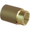 Mexen BRASS runde Messing-Reduktionsverlängerung 3/4 IG x 1/2 AG, 10 mm - W97416-3412-10