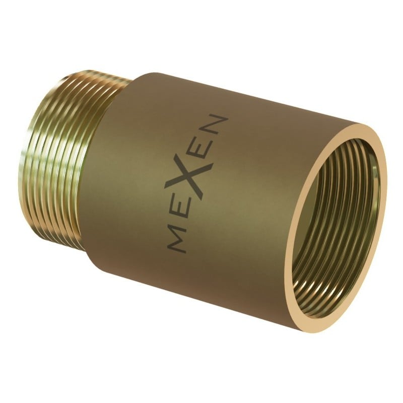 Mexen BRASS runde Messing-Reduktionsverlängerung 3/4 IG x 1/2 AG, 10 mm - W97416-3412-10