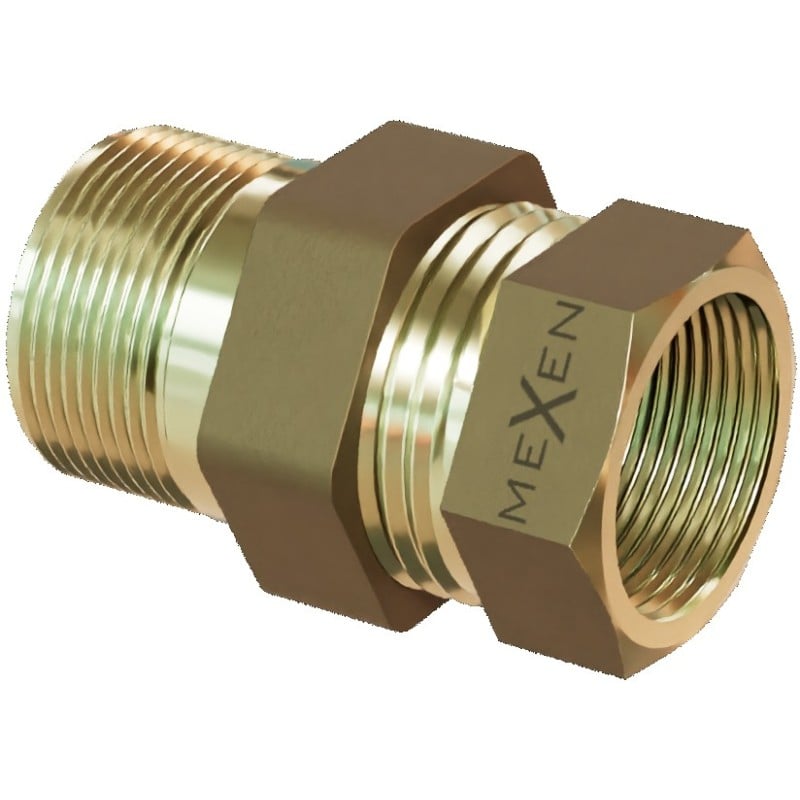 Mexen BRASS Messing-Überwurfmutter gerade 1/2 AG x 1/2 IG - W97417-1212