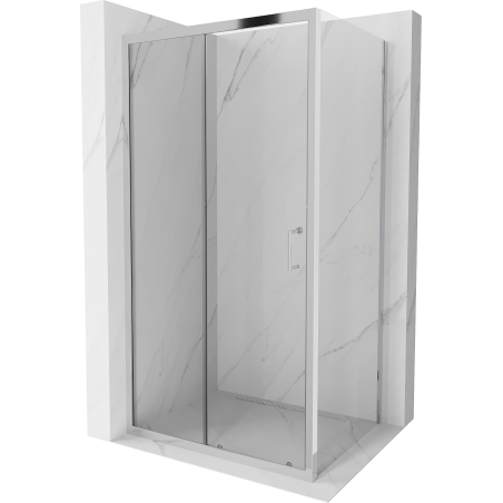 Mexen Apia Duschkabine, Schiebetür 140 x 70 cm, transparent, Chrom - 840-140-070-01-00
