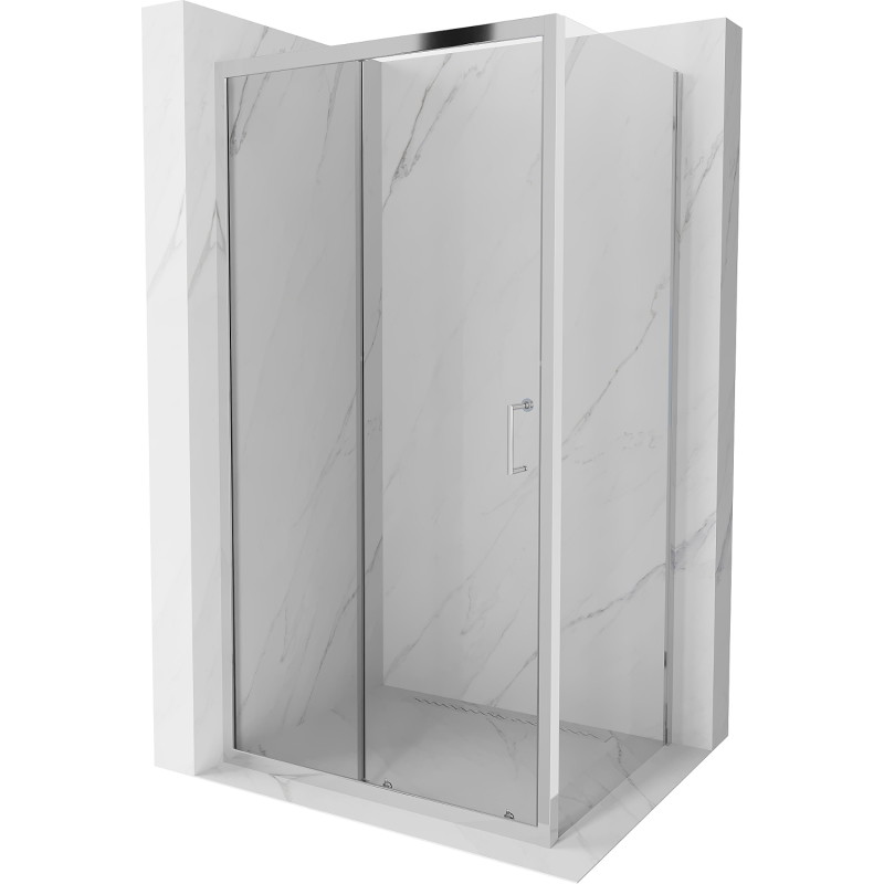 Mexen Apia 135 x 70 cm Schiebeduschkabine, transparent, Chrom - 840-135-070-01-00