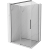 Mexen Rox Duschkabine Schiebetür 145 x 85 cm, transparent, Gun Metal - 8C2-145-085-95-00