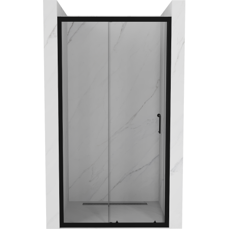 Mexen Apia Schiebetür für die Dusche 135 cm, transparent, schwarz - 845-135-000-70-00