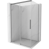 Mexen Rox Duschkabine Schiebetür 130 x 95 cm, transparent, Gun Metal - 8C2-130-095-95-00