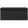 Mexen Rivel Badezimmer-Unterschrank 60 cm mit Waschbecken Otis, 1 Schublade, gerillt, schwarz matt - 91A20-06023-1-BF71-W18M71