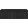 Mexen Rivel Badezimmerschrank 80 cm mit Waschbecken Otis, 1 Schublade, geriffelt, schwarzmatt - 91A20-08023-1-BF71-W18M71