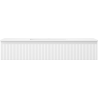 Mexen Rivel Badezimmerschrank 120 cm mit Waschbecken Otis, 1 Schublade, geriffelt, weiß matt - 91A20-12023-1-BF01-W18M01