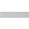 Mexen Rivel Badezimmerschrank 120 cm mit Waschbecken Otis, 1 Schublade, geriffelt, grau matt/weiß matt