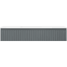 Mexen Rivel Badezimmerschrank 120 cm mit Waschbecken Otis, 1 Schublade, gerillt, Graphit matt/weiß matt -