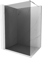 Mexen Kioto Duschwand Walk-in 130 x 200 cm, Graphit 8 mm, Chrom - 800-130-101-01-40