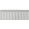 Mexen Rivel Badezimmermöbel 70 cm mit Waschbecken Vela, 1 Schublade, gerillt, grau matt/weiß matt - 91A20-07023-1-BF62-W23M01