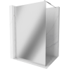 Mexen Kioto Duschwand Walk-in 130 x 200 cm, Spiegel 8 mm, Chrom - 800-130-101-01-50