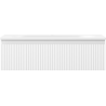 Mexen Rivel 80 cm Badezimmer-Unterschrank mit Waschbecken Vela, 1 Schublade, geriffelt, Weiß Matt - 91A20-08023-1-BF01-W23M01
