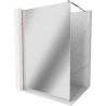 Mexen Kioto Duschwand Walk-in 140 x 200 cm, Spiegel 8 mm, Roségold - 800-140-101-60-50