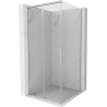 Mexen Rox Duschkabine Schiebetür 95 x 95 cm, transparent, gebürstetes Nickel - 8C2-095-095-97-00