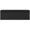 Mexen Rivel Badezimmermöbel 80 cm mit Waschtisch Vela, 1 Schublade, geriffelt, schwarz matt - 91A20-08023-1-BF71-W23M71