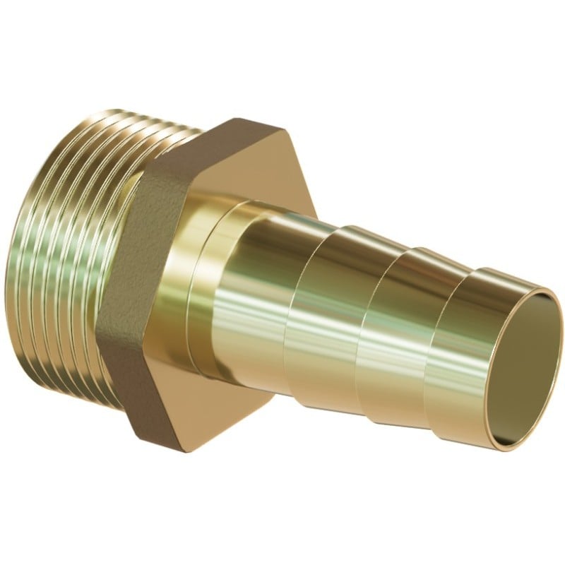 Mexen BRASS Messing-Schlauchverbinder 3/8 AG x 10 mm - W97421-3810