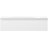 Mexen Rivel Badezimmerunterschrank 90 cm mit Waschbecken Vela, 1 Schublade, geriffelt, weiß matt - 91A20-09023-1-BF01-W23M01