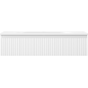 Mexen Rivel Badezimmerschrank 100 cm mit Waschbecken Vela, 1 Schublade, geriffelt, weiß matt - 91A20-10023-1-BF01-W23M01