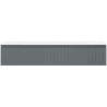 Mexen Rivel Badezimmerschrank 120 cm mit Waschbecken Vela, 1 Schublade, geriffelt, Grafit matt/Weiß matt -