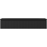 Mexen Rivel Badezimmerschrank 120 cm mit Waschbecken Vela, 1 Schublade, gerillt, schwarz matt - 91A20-12023-1-BF71-W23M71
