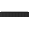 Mexen Rivel Badezimmerschrank 140 cm mit Waschbecken Vela, 1 Schublade, geriffelt, schwarz matt - 91A20-14023-1-BF71-W23M71
