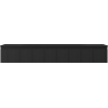 Mexen Rivel Badezimmermöbel 160 cm mit Vela-Waschbecken, 1 Schublade, gerillt, schwarz matt - 91A20-16023-1-BF71-W23M71