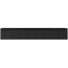 Mexen Rivel Badezimmerschrank 160 cm mit Waschbecken Vela, 1 Schublade, geriffelt, schwarz matt - 91A20-16023-1-BF71-W23M71