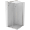 Mexen Rox Duschkabine Schiebetür 100 x 100 cm, transparent, gebürstetes Nickel - 8C2-100-100-97-00