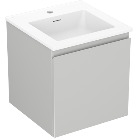Mexen Orio Badezimmermöbel 45 cm mit Waschbecken Otis, 1 Schublade, graumatt/weißmatt - 91A10-04547-1-BF62-W18M01