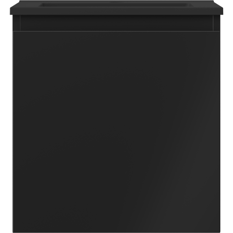 Mexen Orio Badezimmerschrank 45 cm mit Waschbecken Otis, 1 Schublade, schwarz matt - 91A10-04547-1-BF71-W18M71