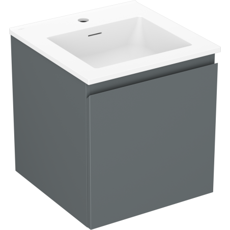 Mexen Orio Badschrank 45 cm mit Waschbecken Otis, 1 Schublade, Graphit Matt/Weiß Matt - 91A10-04547-1-BF66-W18M01