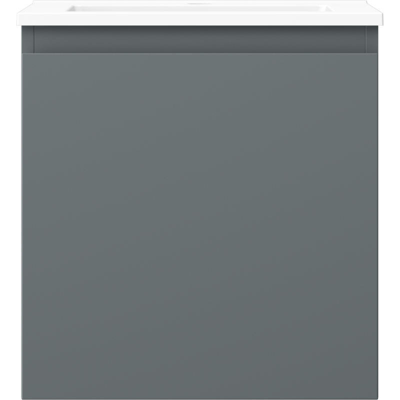 Mexen Orio Badschrank 45 cm mit Waschbecken Otis, 1 Schublade, Graphit Matt/Weiß Matt - 91A10-04547-1-BF66-W18M01