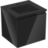 Mexen Orio Badezimmerschrank 50 cm mit Waschbecken Otis, 1 Schublade, schwarz glänzend/schwarz matt - 91A10-05047-1-BF70-W18M71