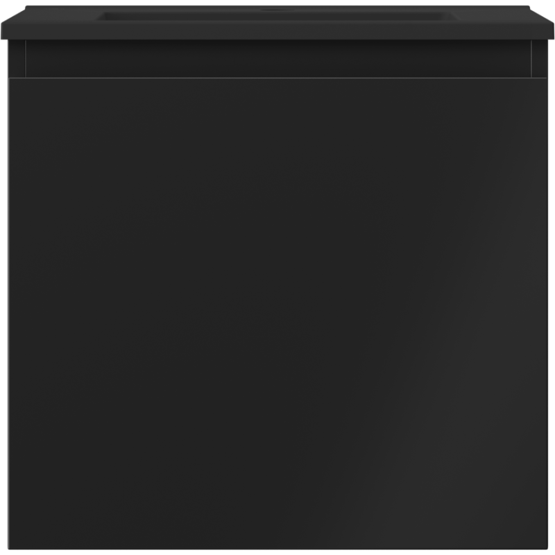 Mexen Orio Badezimmerschrank 50 cm mit Waschbecken Otis, 1 Schublade, schwarz matt - 91A10-05047-1-BF71-W18M71